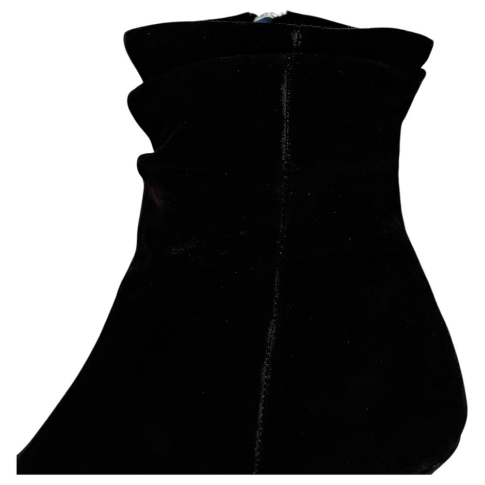 Bella Bita Danielle Black Kidsuede Leather Womens Heeled Ankle Boots Size 10M - Picture 8 of 13